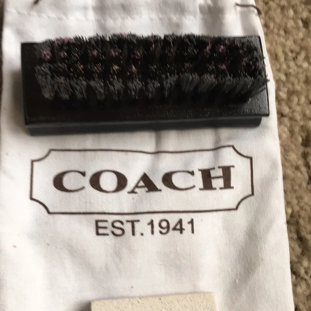 Coach Pink Suede Leather Satchel Bag